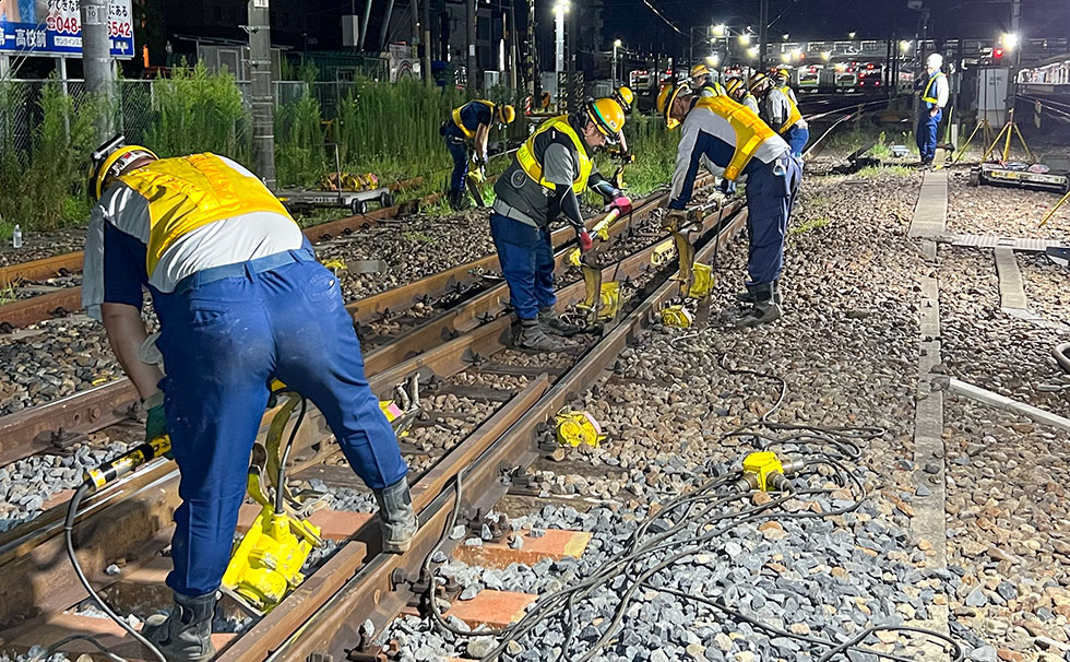 主たる軌道・保全の仕事